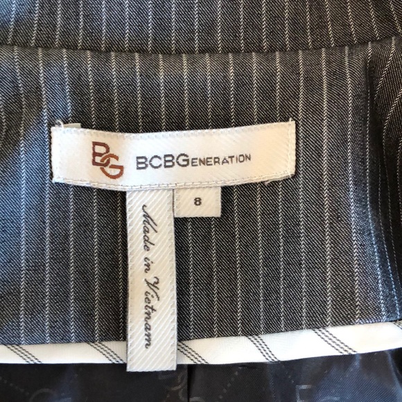 BCBGeneration Striped Fitted Career Blazer - Picture 2 of 8